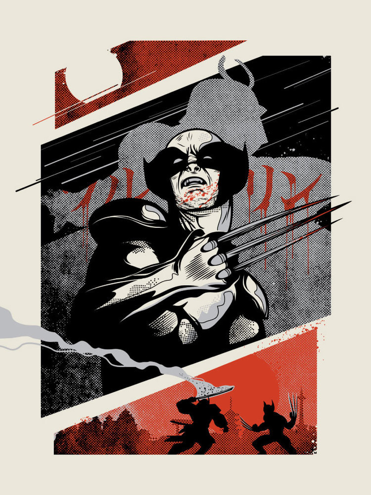 infinity-comics:  The Wolverine by David Moscati Limited edition screen print of