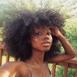 naturalhairqueens: Her lips are so beautiful! And her melanin and hair are on point! 