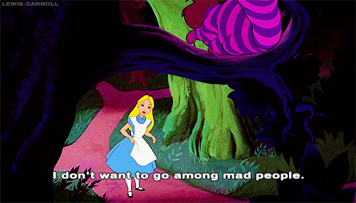 lewis-carroll:  Why Alice left Wonderland in 3 GIFs 