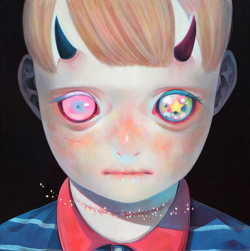 “神様の行方6” Whereabouts of God 6 2013 727mm×727mm oil on canvas 個人蔵 Private  collection hikari shimoda – @hikarishimoda on Tumblr