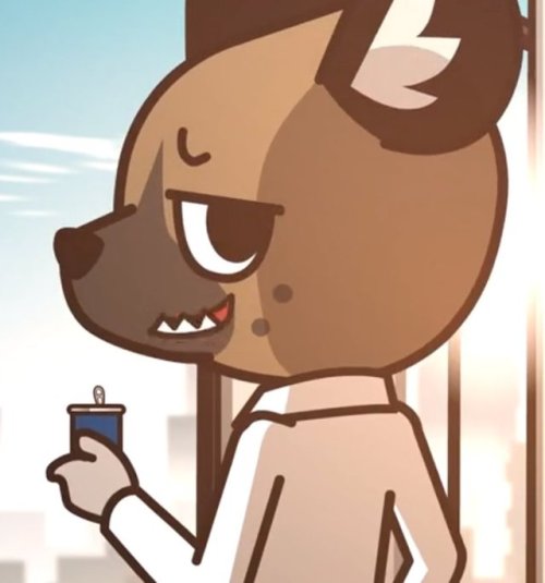 Haida from Aggretsuko is a flat earther