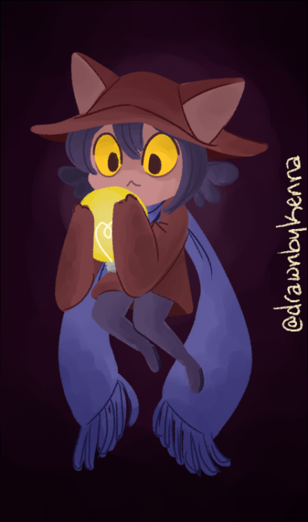 I got to color the Sketchtember drawing of Niko from OneShot! :D 