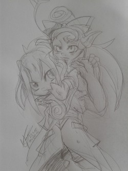 gears2gnomes:  Lunch sketch: Tamiara and Taimi