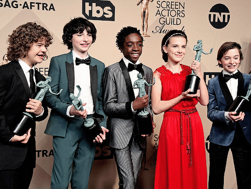 ‘Stranger Things’ cast members, recipients of the Outstanding Performance by an Ensemble