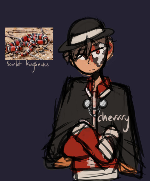 cryptidcherrry:I wanted to draw him with different scales and maybe had too much fun with it Edit: M