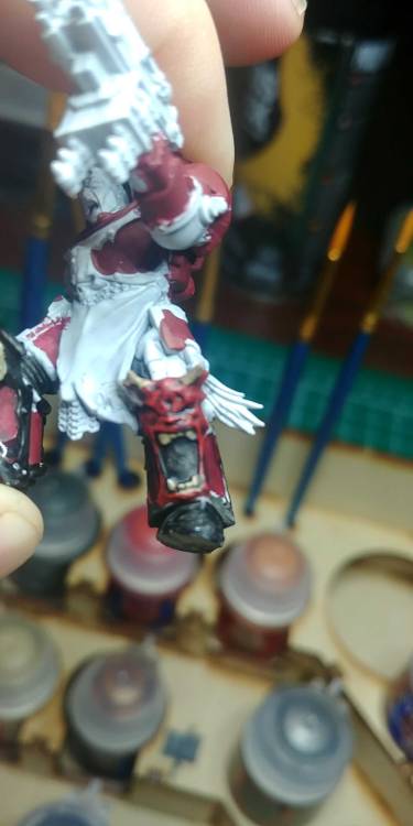 brotherhoodofchaos:Chaos Lord Kelbor Metzger in Terminator ArmorCombi-bolter and Power Maul/Black Ma