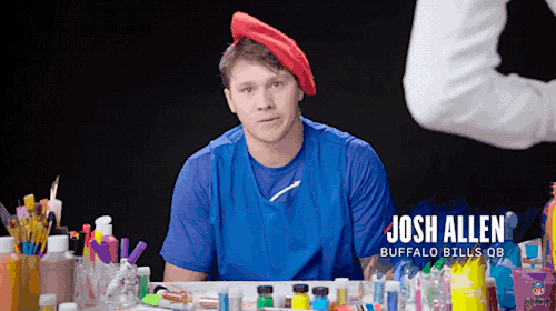 Bills Rookie Qb, Picassojosh Allen, Attempts To Draw His Teams Logo