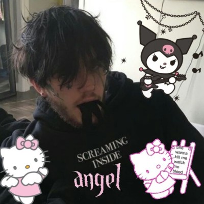 lil peep hello kitty hat