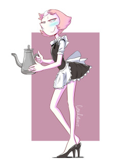 cubedcoconut:French maid Pearl is ready to