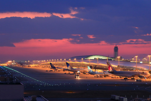 asianmemories: KIX Magic Hour | Kansai International Airport,Osaka by gk.jp on Flickr.
