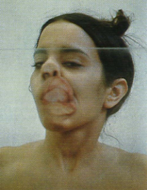 mooqly:  Glass on Body Imprint, 1972 — Ana Mendieta  