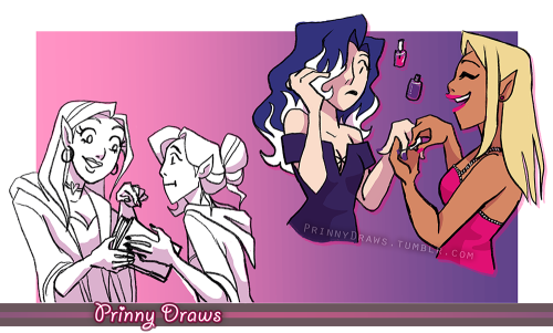 prinnydraws: This halloween i made up some random OCs to doodle on breaks. Came up with these witche