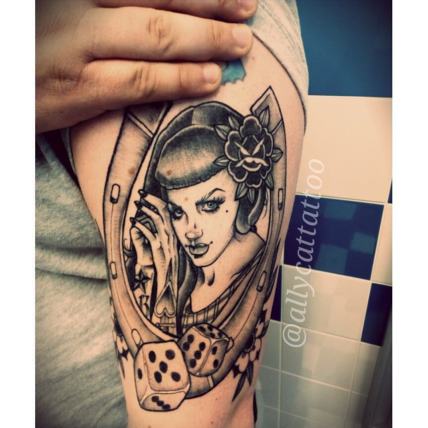 Lady Luck Tattoo Design