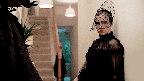 audrey-tatou:“Nice outfit.““I thought I would dress for the occasion. I’m about to be in mourning.”