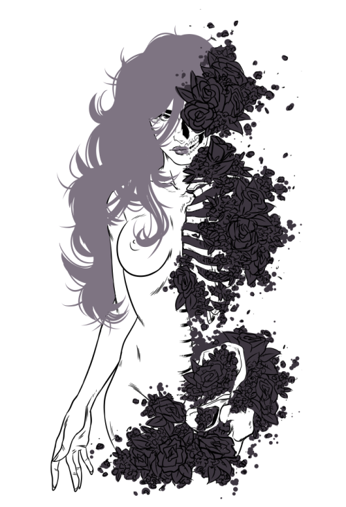 coffeeandcockatiels:  New print WIP for my Patreon.