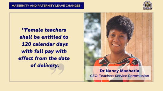 TSC Makes Changes On Teachers Maternity and Paternity Leave