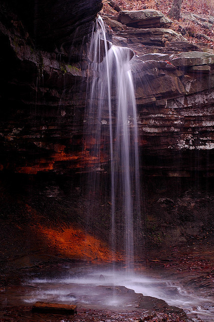 Waterfall at Monte Sano. by BamaWester on Flickr.