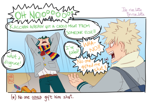 Part 2 of the BkDk valentine’s comic! PLEASE check the Bonus side story of Todoroki HERE!