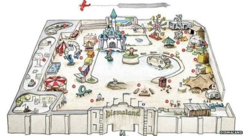 Banksy Reveals ‘Dismaland’ and Announces ‘War on Fun’British street art