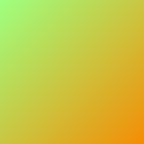 Mint Green Tangerine (#9dff7f to #f48c04)