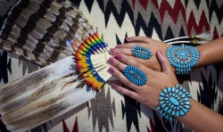 violent-freesia:My grandmothers fan next to mine laying on my great grandmothers rug woven on a loom. I will always let my family guide me