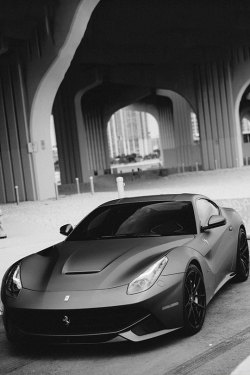 fullthrottleauto:  Miami B&amp;W Ferrari F12 by William Stern (#FTA)