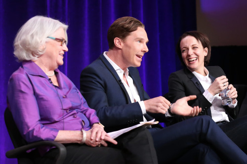 fyantagonist: Benedict Cumberbatch speaks onstage during the ‘Masterpiece/Sherlock, Season 3&r