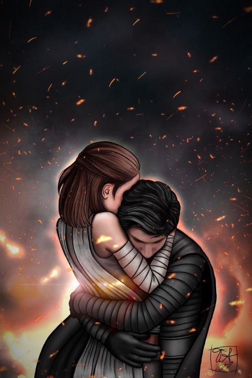 kaylerinarts:You’re Not AloneThanks Star Wars. I didn’t need my heart anyways. Well, since Reylo is 