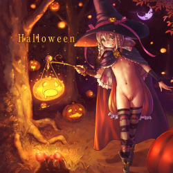 yoshicko-uncensored-hentai:  Halloween 2015 - artwork by gotyuiClick Here To Download Gallery!