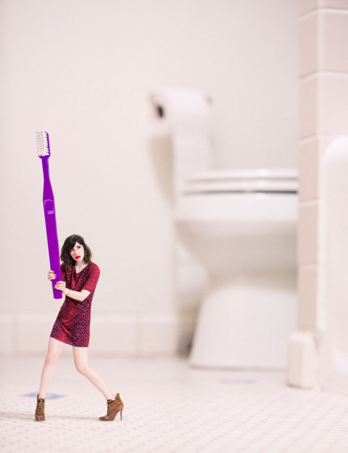 Carrie Brownstein photographed by Ramona Rosales, Bust Magazine