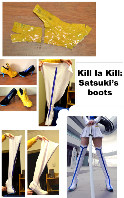 Kill La Kill Satsuki Kiryuin Cosplay Costume Boots Boot Shoes Shoe