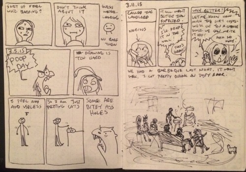 More journal comics. I started to fall off after a bit and ended up messing around more recently wit