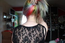 fuckyeah-dyedhair:  Go to cuteikegroot.tumblr.com for more rainbowness (✿◠‿◠) 