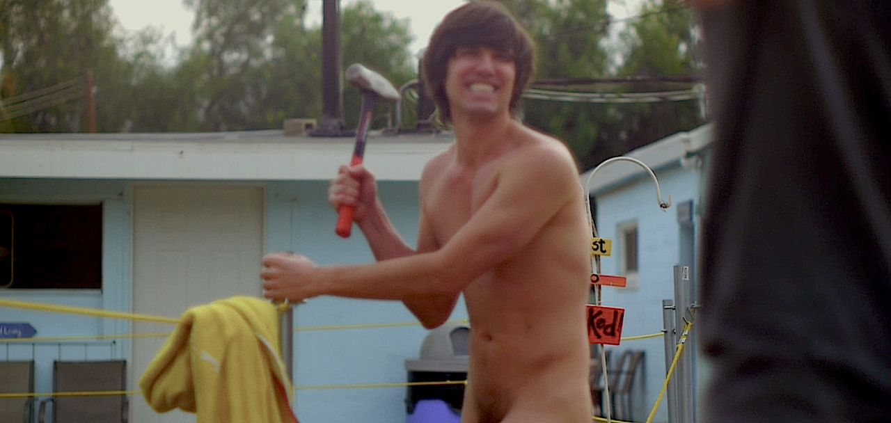 bizarrecelebnudes:  Josh McVaney - American ActorGetting naked in Act Super Naturally