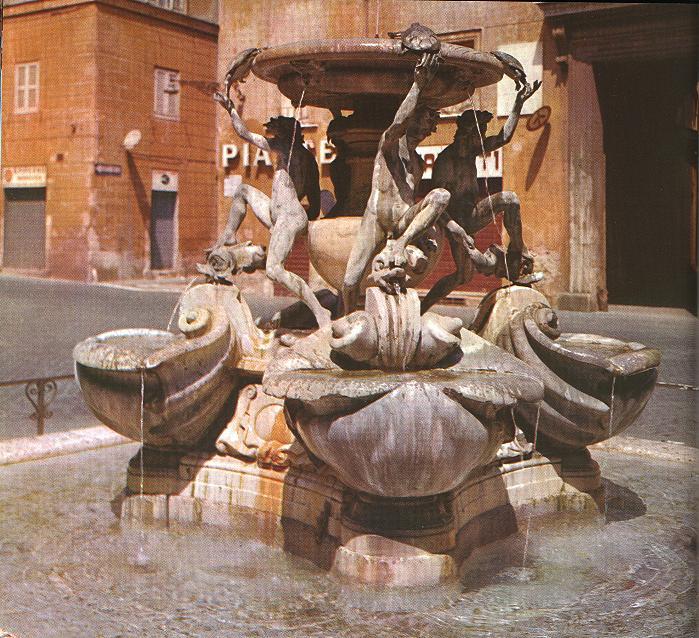 autosafari:  Giacomo della Porta, Fontana delle Tartarughe (1585), Marble and bronze, Piazza