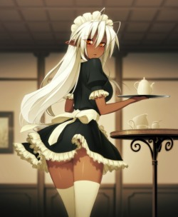 2hushit:  chocolate elf maid