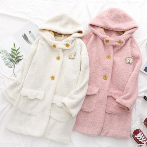 College Style Little Bear Hooded Cotton Coat starts at $69.90 ✨✨✨ I like this one. What about you? 