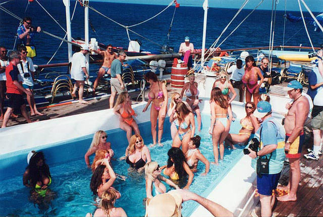 myvintagenudes:Some pretty cool shots from BOOB CRUISE…probably the best holiday