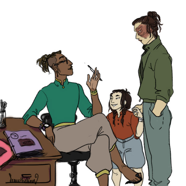 drowthelynes:  For Zukkaweek ( @zukka-week ) day 1: Modernsingle dad!zuko and izumi’s