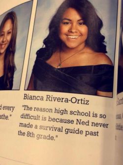 pr1nceshawn:    Kids Who Knocked It Out Of The Park With Their Senior Yearbook Quotes. 