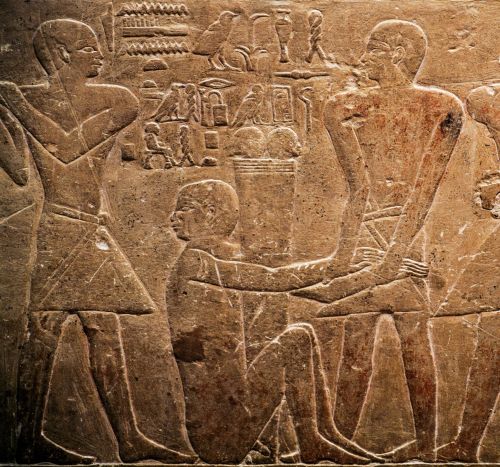 Officials Punish a WrongdoerDetail of a wall carving in the tomb of Mereruka. Old Kingdom, 6th Dynas