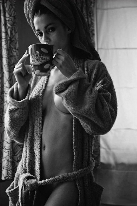 beautiful-creetures:Her Morning Coffee