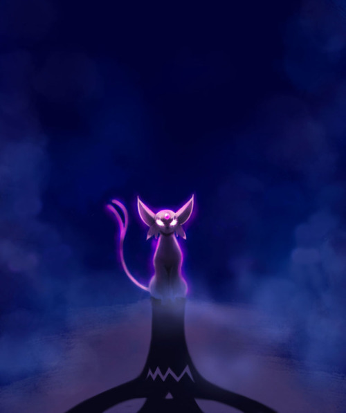 Spooky Espeon speed paint thingy around an hour i think.