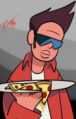 hiressnails:  Greg: “So Buck Dewey beat you guys at basketball, then what happened?” Garnet: “Brought us back inside… And served us pizza.” That Purple Rain reference was the most obvious reference in the show so far. I don’t have many thoughts