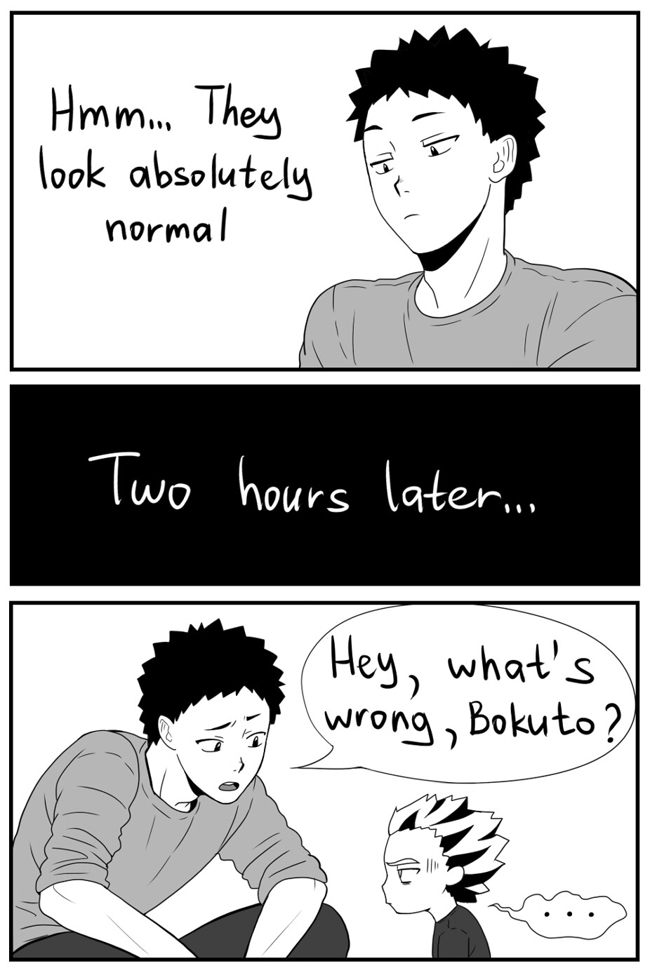 suncelia-art:  Haikyuu moms swap!! Part 1/5: Iwaizumi in Fukurodani (2016)