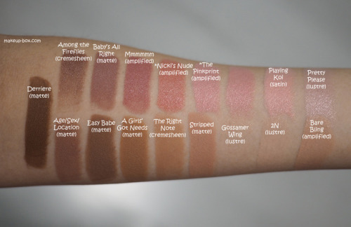 makeupbox - MAC x Nicki Minaj Nude Lipstick Swatches - Nicki’s...