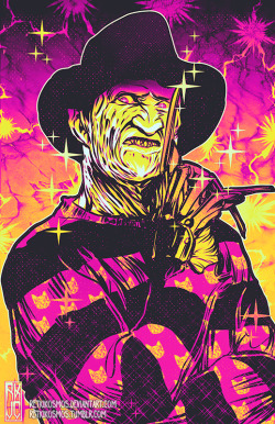 johnny-dynamo:  Neon Horror, by Retkikosmos