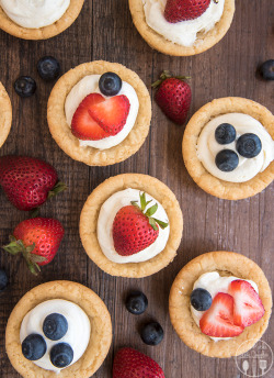 lustingfood:  CHEESECAKE SUGAR COOKIE CUPS