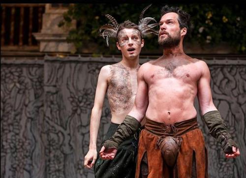 notlostonanadventure:  alphabeard:  manly-brutes:  manly-brutes.tumblr.com  i think this is Midsummer’s Night Dream  It is! Globe’s production of Midsummer. Brilliant work.