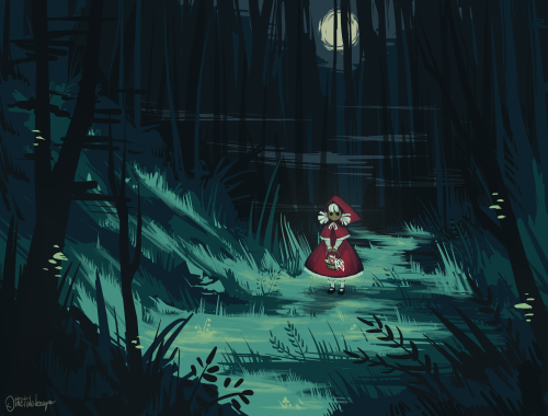 little red riding hood, but like, the fairytale